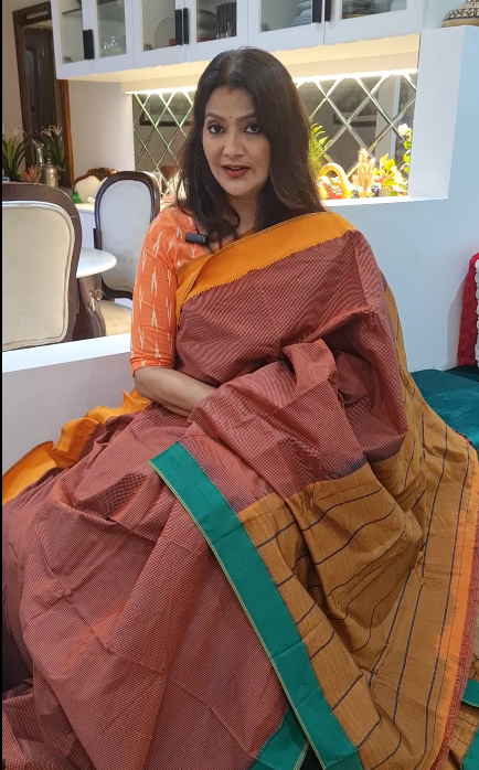 Chennai Silk Saree (Coffee)