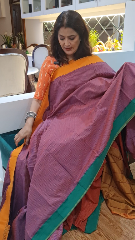 Chennai Silk Saree (Purple)
