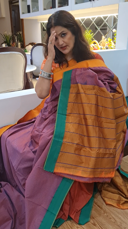 Chennai Silk Saree (Purple)